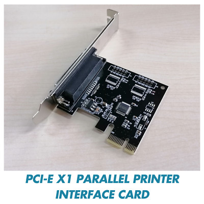 PCI-E X1 Parallel Printer Interface Card LPT short iron short half baffle DB25