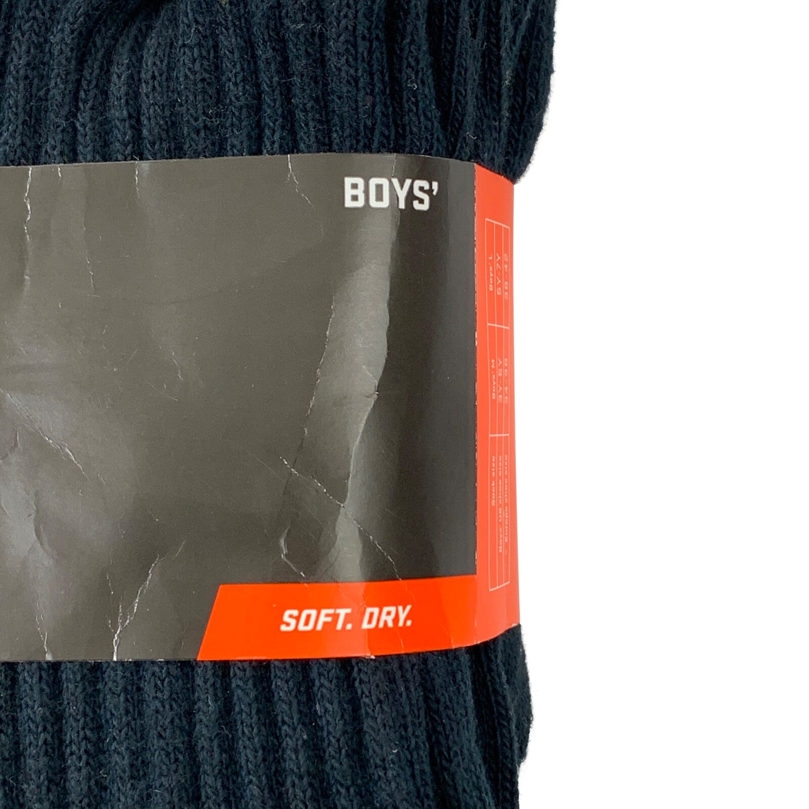 NEW Nike Boys Sz 5Y-7Y Black Cushioned Performance Cotton Moisture Wicking Socks