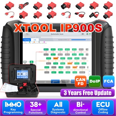 XTOOL IP900S All System Car Programming Scan Tool Coding FCA Diagnostic Scanner 