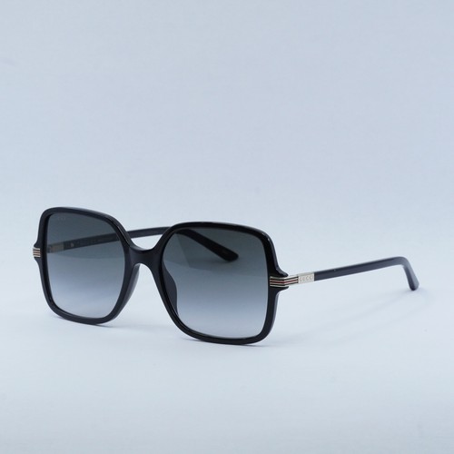 Pre-owned Gucci Gg1449s 001 Black/grey Gradient 55-19-140 Sunglasses
