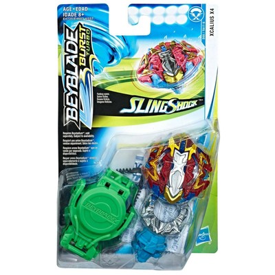 Beyblade Burst Turbo Slingshock Xcalius X4 Starter Pack Game, Ages 8+ NEW  