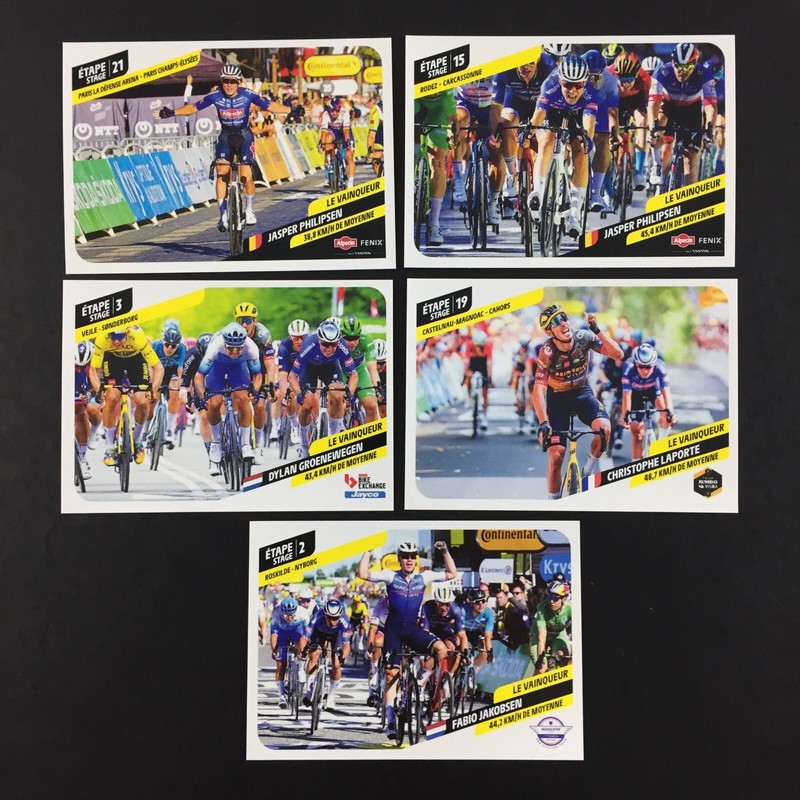 Jasper Philipsen Lot 5 Sticker Panini Tour De France 2022