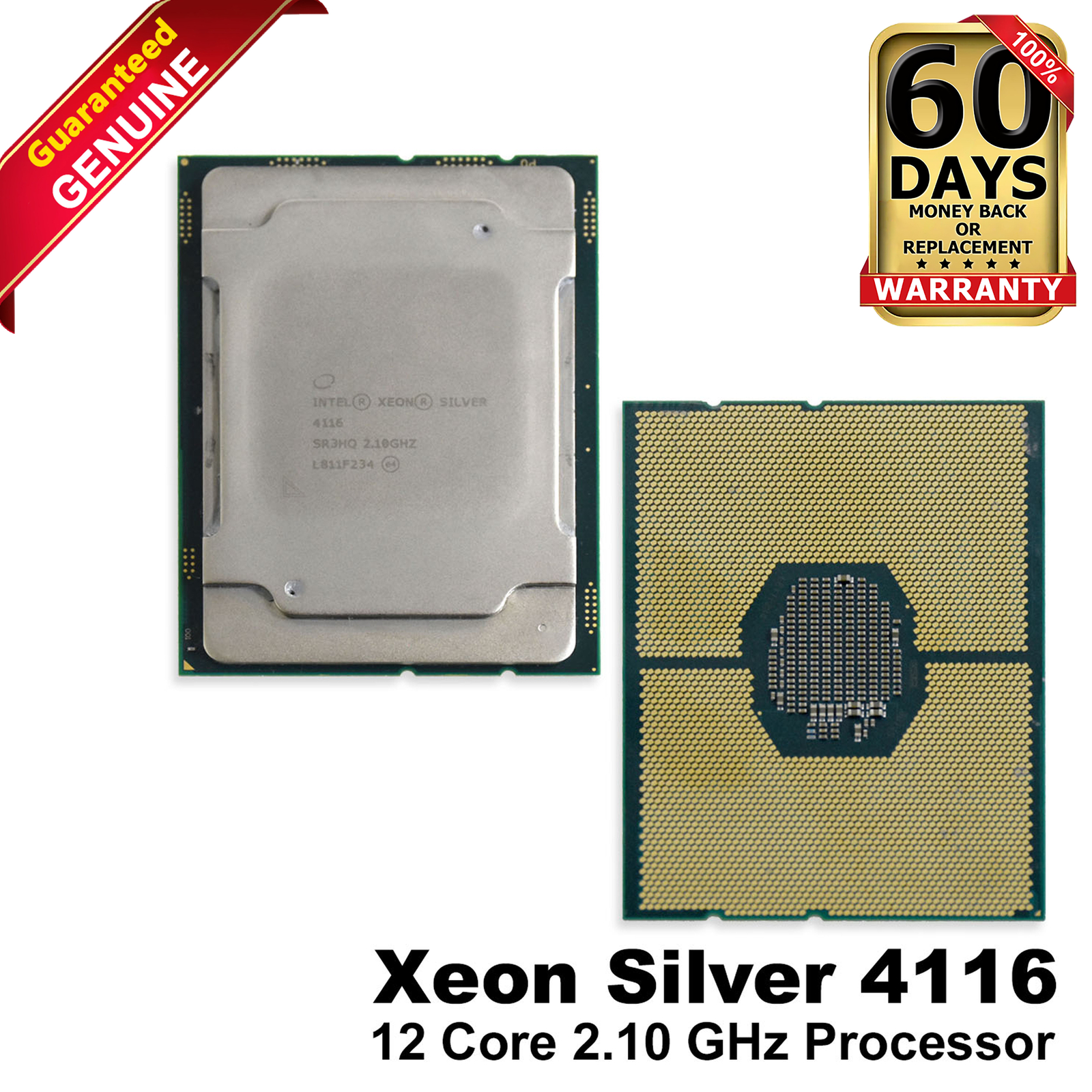 Intel Xeon Silver 4116 2.1GHz 12-Core CPU SR3HQ - High Performance Processor - Picture 1 of 3