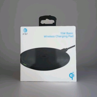 AT&T Fast Charge 15W Premium Wireless Charging Pad - NEW !!! Android, Apple