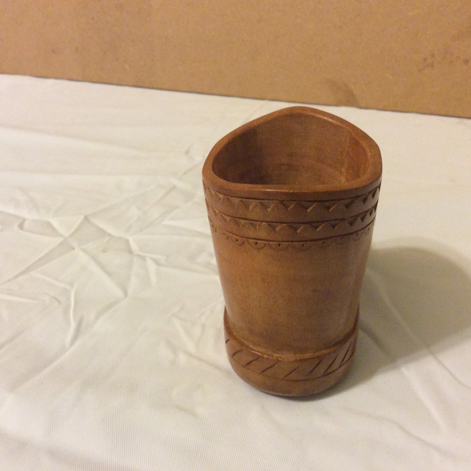 Vintage Hand Carved Wooden Shoe