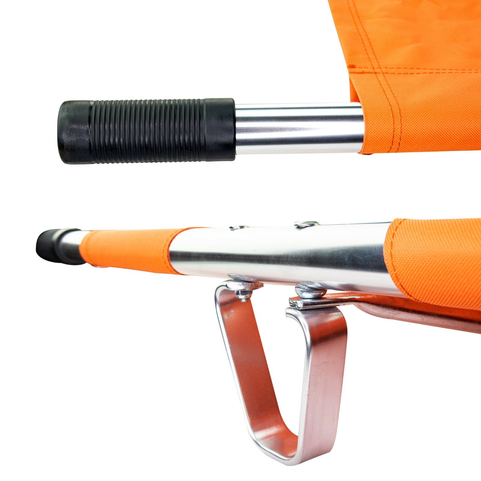 LINE2design Folding Stretcher - Emergency Patient Transport Stretcher - Orange