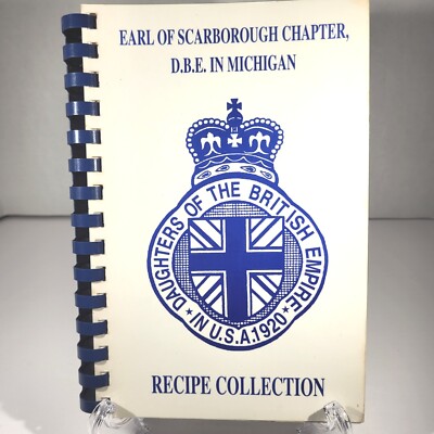 Daughters of British Empire Earl of Scarborough Chptr MI Vtg Cookbook 1996 [172]