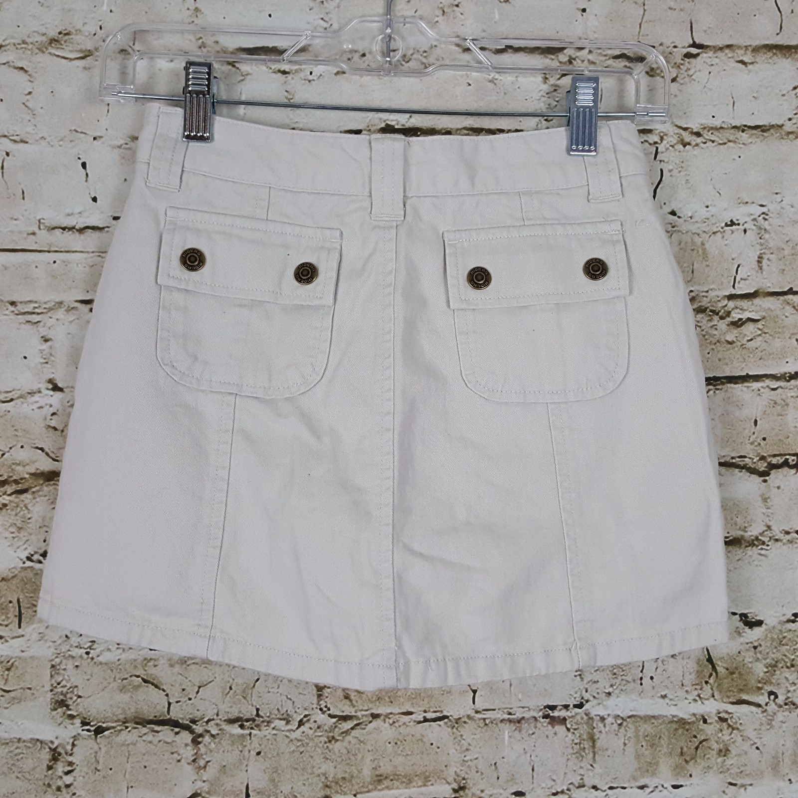 LEE Riders Girls Youth Denim Skort 12 R Tween Beige Denim Skirt short Casual