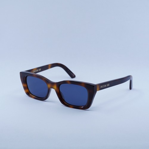 Pre-owned Dior Midnight S3i 26b0 Honey Havana/blue 52-19-140 Sunglasses