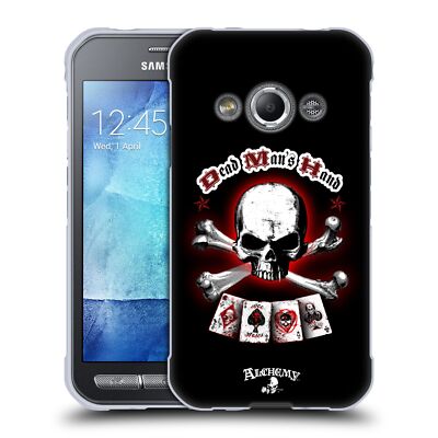 OFFICIAL ALCHEMY GOTHIC SKULL AND CARDS SOFT GEL CASE FOR SAMSUNG PHONES 4