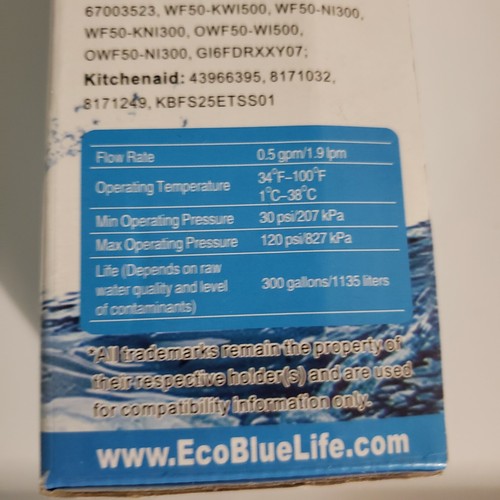 Water Filter for Whirlpool Maytag UKF8001 EDR4RXD1 4396395 Pur Filter 4 Kenmore