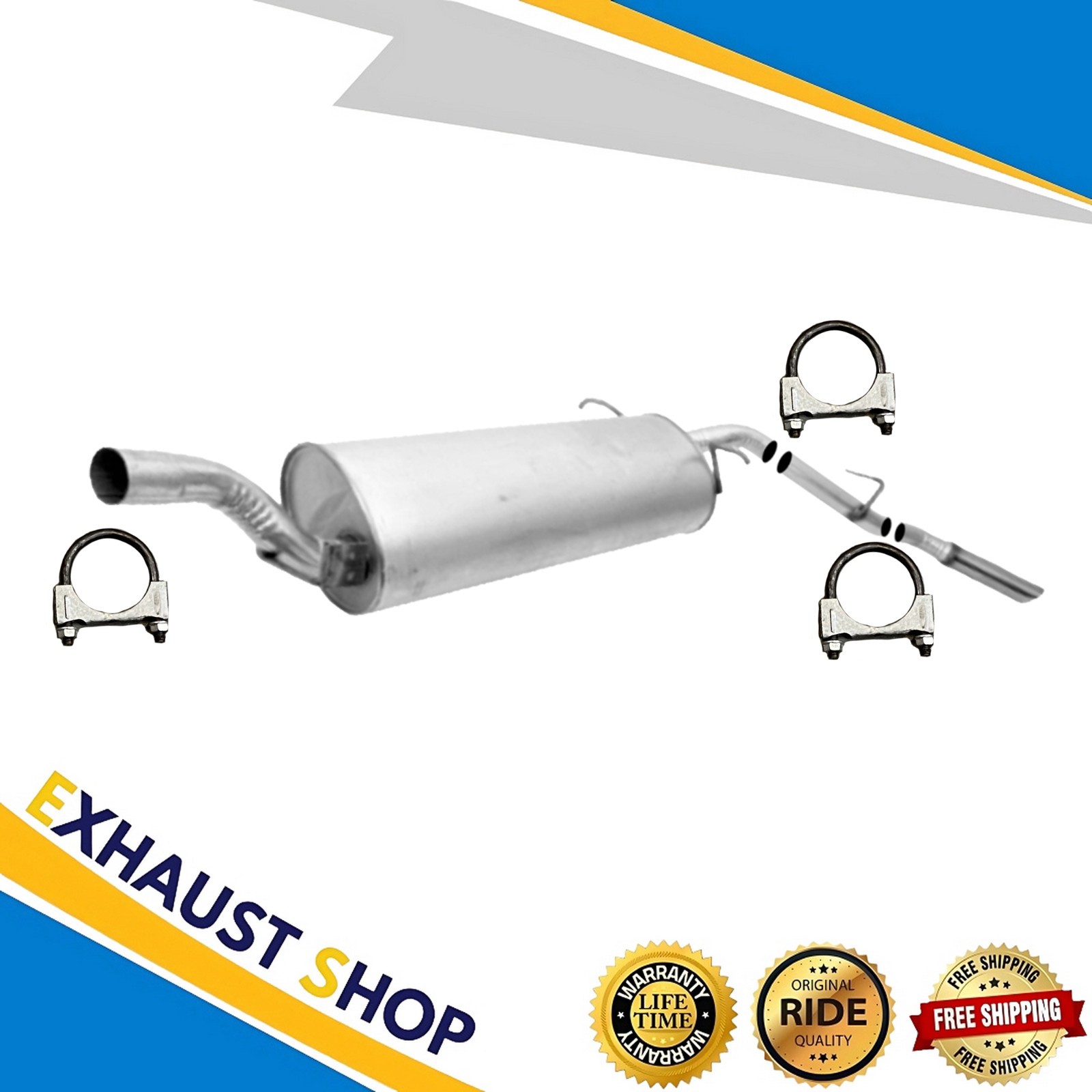 Rear Muffler Assembly For 2002 2003 2004 Nissan Xterra 3.3L Fast Shipping New