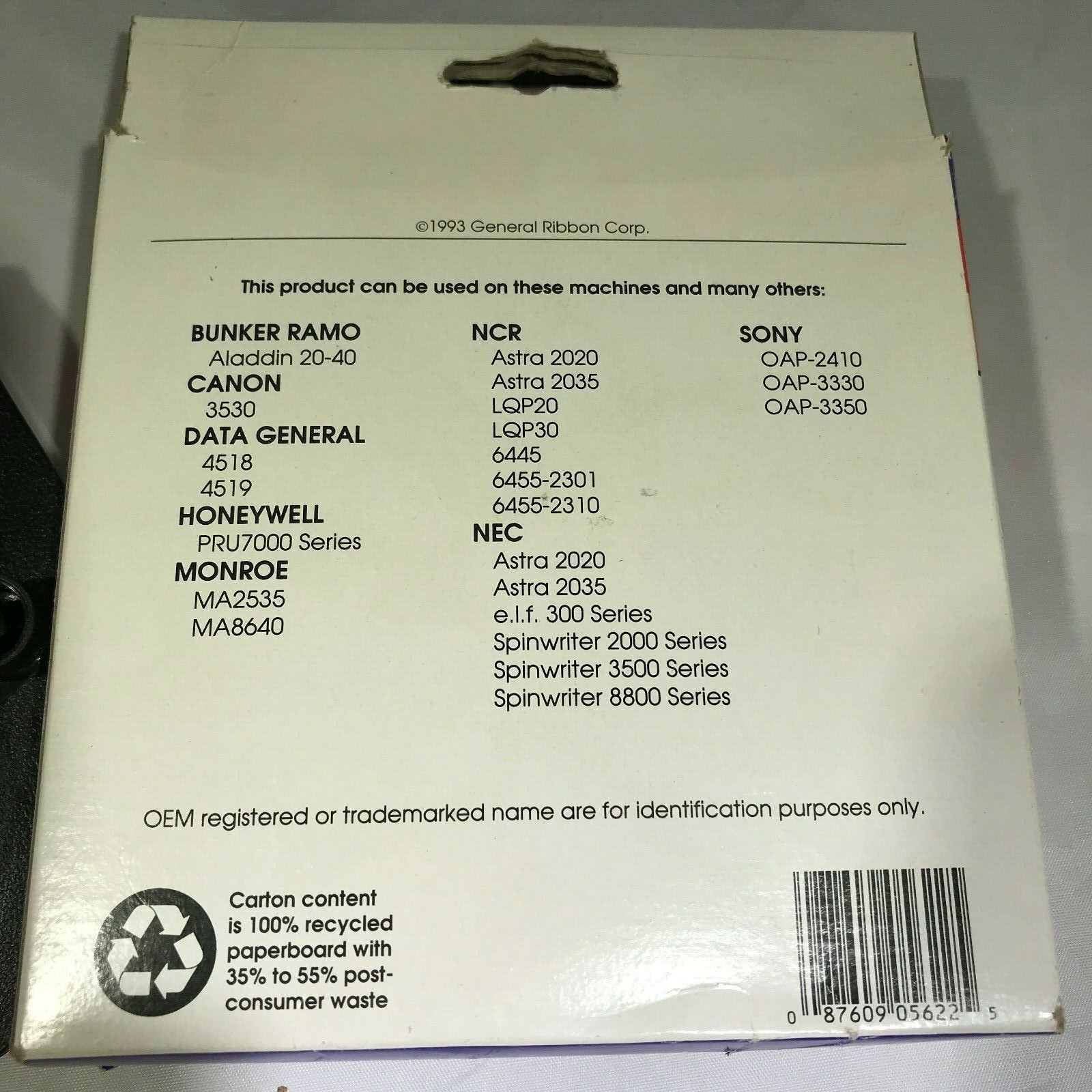 NEC Spinwrtier Black Ribbon Tape Typewriter T4314 Vtg 1993 5/16 GRC USA