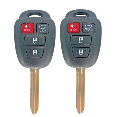  2 FOR 2013-2016 Toyota RAV4 Remote Head Key 3Btn - FCC: GQ4-52T H Chip