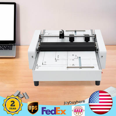 60W A3 Booklet Folding Binding Machine Paper Stapling Making Book Stapler Office