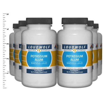 Potassium Alum 3 lb Total (6 Bottles) Food Grade Fine Powder USA SELLER