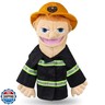 Role Play Hand Puppets Hand Plush Chef Doctor Fireman Pirate Detective Athlete Nurse Worker Hand Puppet Toys Puppets for Kids Storytelling Imaginative Pretend Play Teaching Preschool(Fireman)