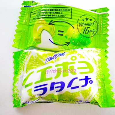 New Heartbeat Lemon Sour flavor Candy VitaminC Glucose Salt Tropical Thai Fruit 