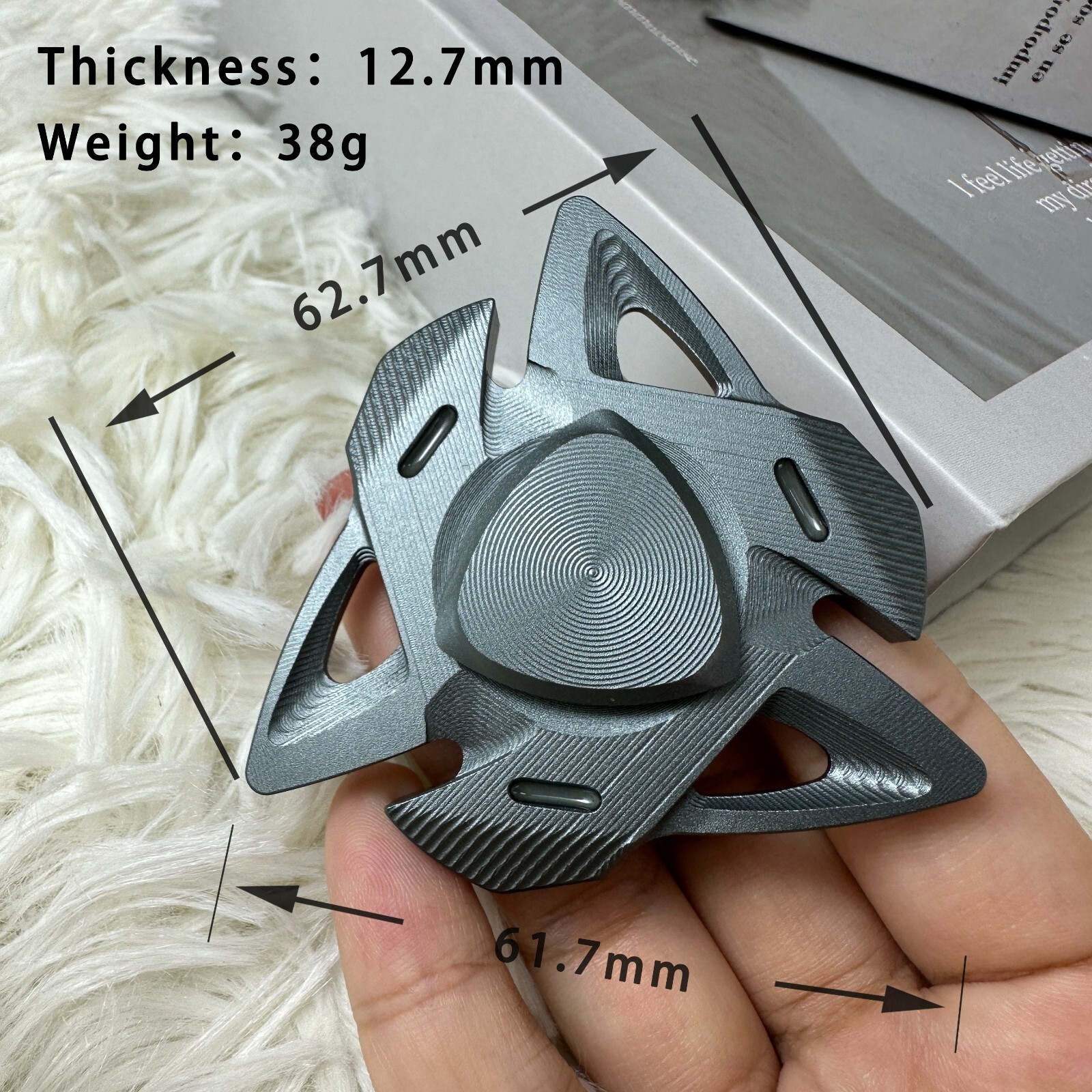 Fidget Spinners Shark Triangle Stress Relief Metal EDC