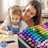 SGTIOS 262-Color Dual-Tip Markers Set with Shoulder Bag - Art Markers for Coloring, Drawing and Sketching -Gift for Kids, Teens, Artists
