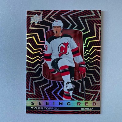 2023 Upper Deck Extended #SR-64 Tyler Toffoli Seeing Red Silver Spectrum