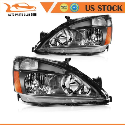 Fits Honda Accord 2003-2007 2/4Dr Headlights Assembly Driver and Passenger Side