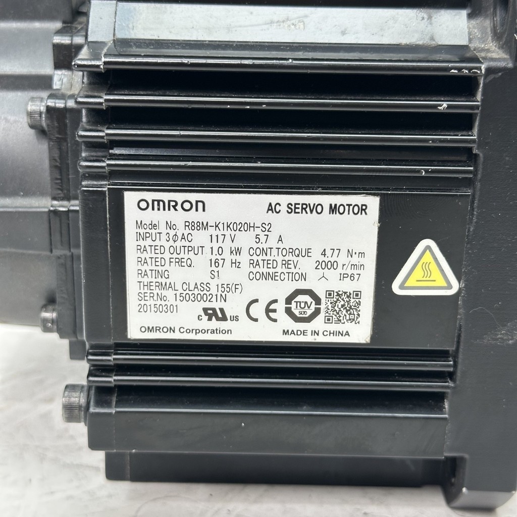 Omron R88M-K1K020H-S2 1kW 2000rpm ServoMotor — 3