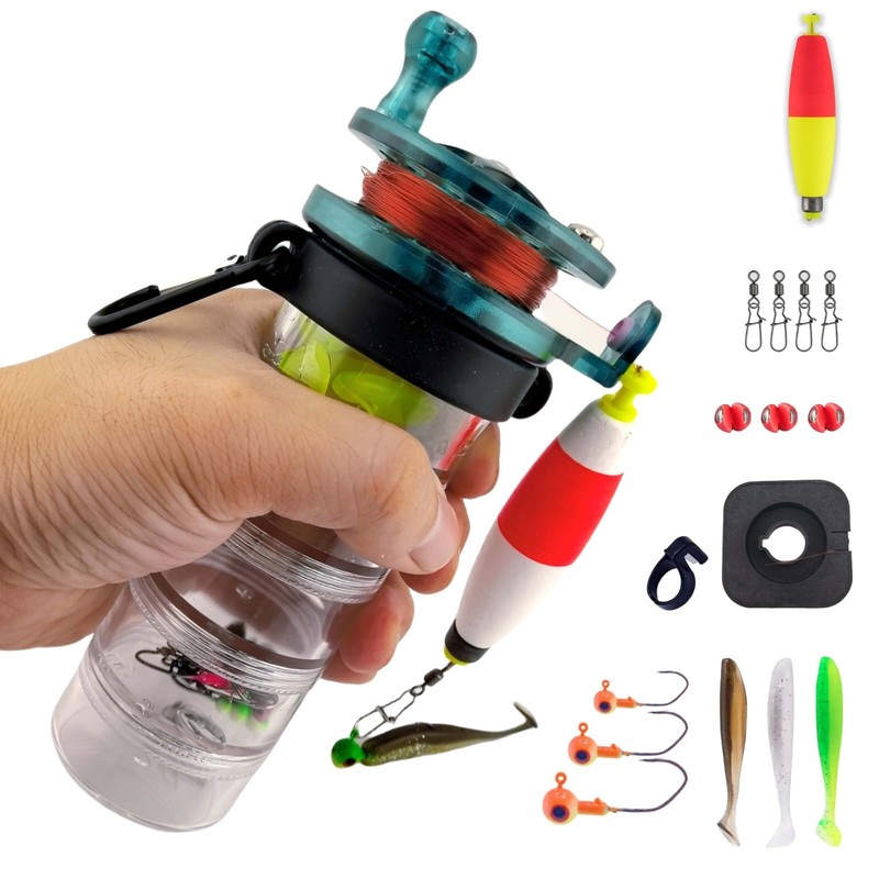 ‌Pocket All-in-One Fishing Rod - Compact Survival Gear for Camping