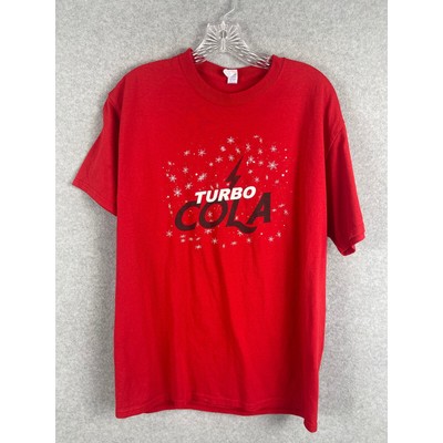 Jerzee's Dri-Power Turbo Cola Movie T Shirt Men's Size L Red