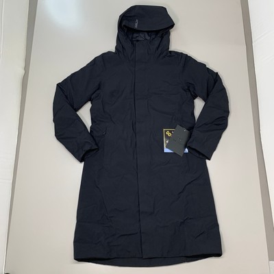 Pre-owned Arc'teryx Goose Down Gore-tex Long Patera Parka Coat Women's Sz L Black 29652