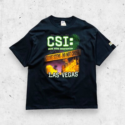 Vtg 2003 NWT Delta CSI Las Vegas Shirt, Crime Scene Investigation CBS Shirt, 2XL
