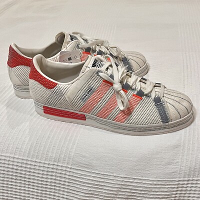 Adidas x Craig Green Superstar Off White Bright Red Size 11