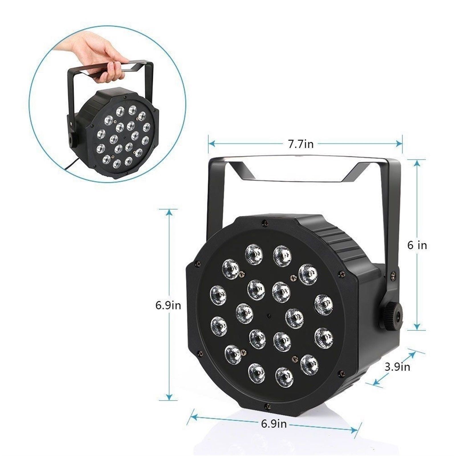 Laluce Natz LED Par Lights for Stage Lighting  With RGB Magic Effects