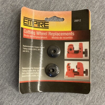 Empire 28912 Replacement Tube Cutter Cutting Wheels 2810 2812 2813