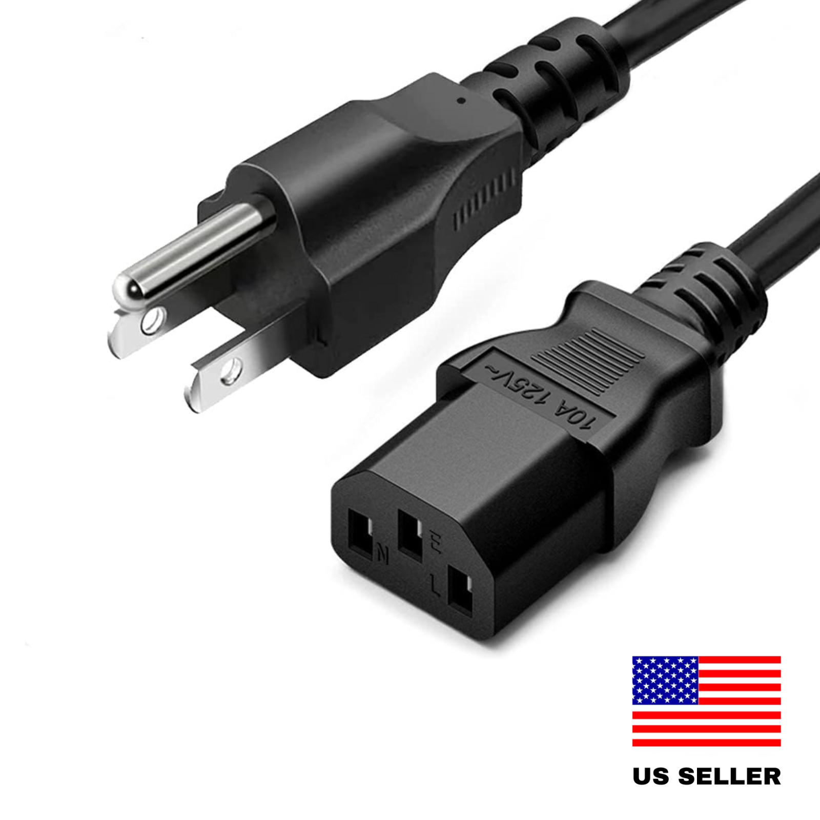 AC Power Cord Cable 3 Prong 3FT --- Brand New