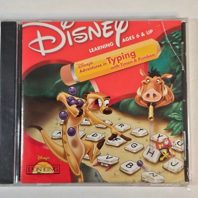 Disney's Adventures in Typing with Timon & Pumbaa - PC Computer GAME 