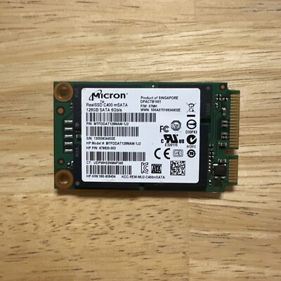 Micron MTFDDAT128MAM-1J2 RealSSD C400 mSATA 118GB SATA 6Gb/s