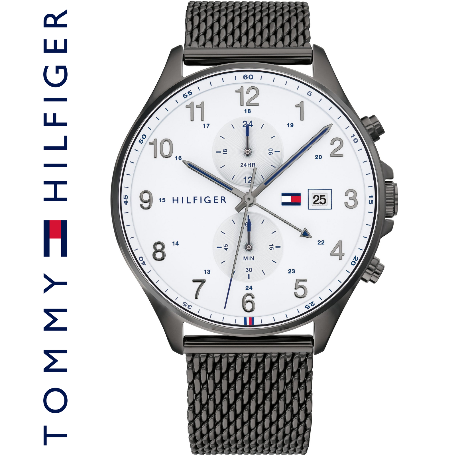 ✓ TOMMY HILFIGER Herrenuhr Multifunktion | Ø 44mm | 1791709 