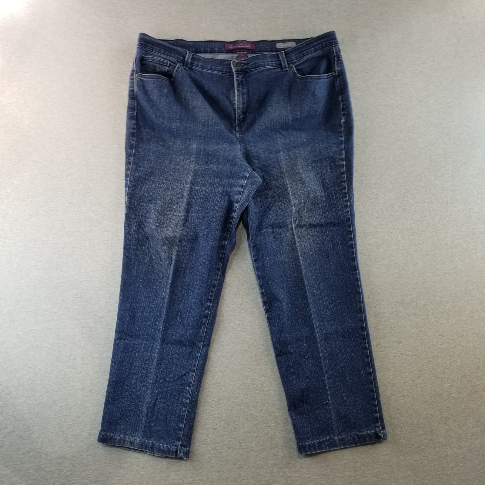 Gloria Vanderbilt Jeans Women's Sz 18W Amanda Dark Wash Normcore Cute Comfy Nice