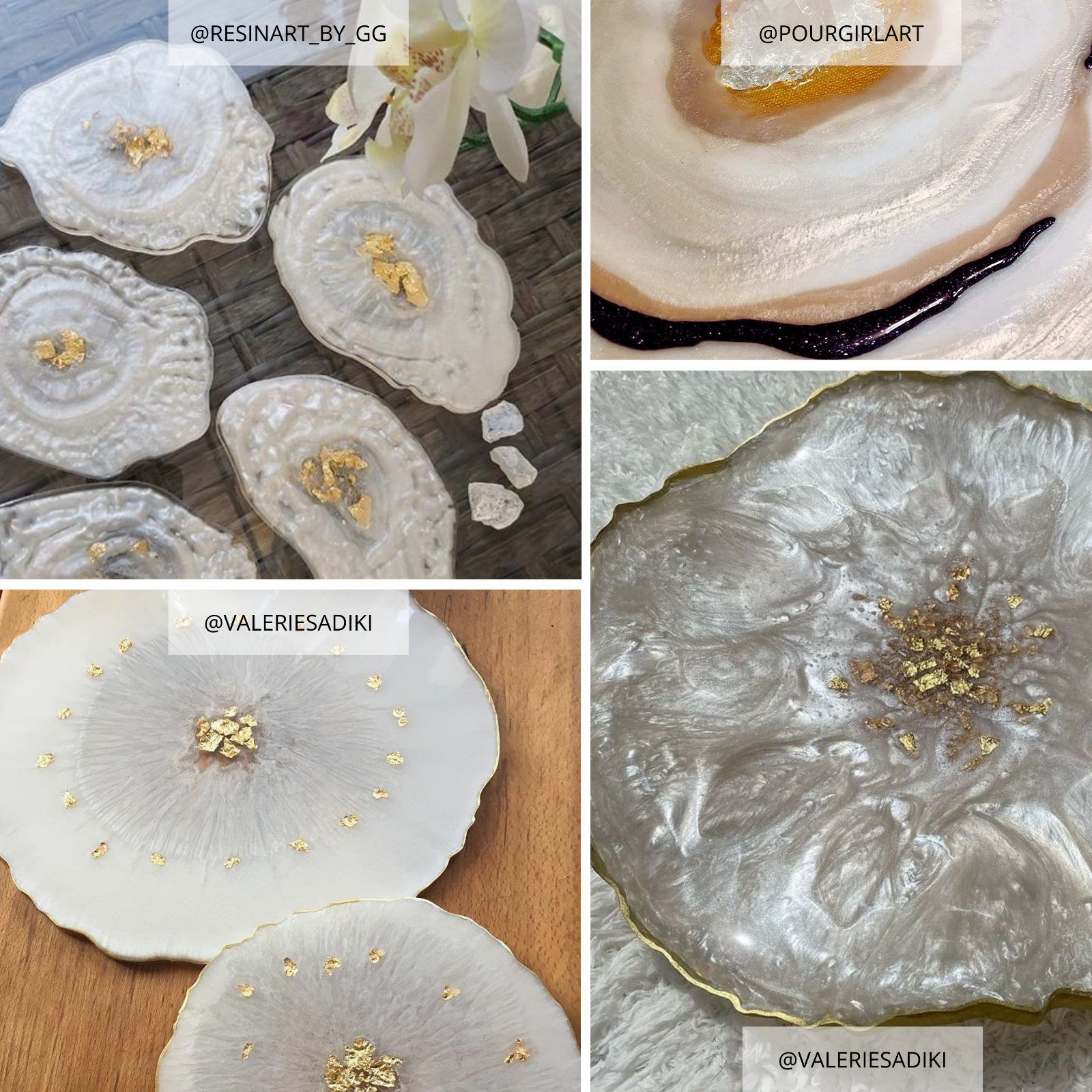 MEYSPRING White Pearl Mica Powder for Epoxy - Two Tone Resin Color Pigment 