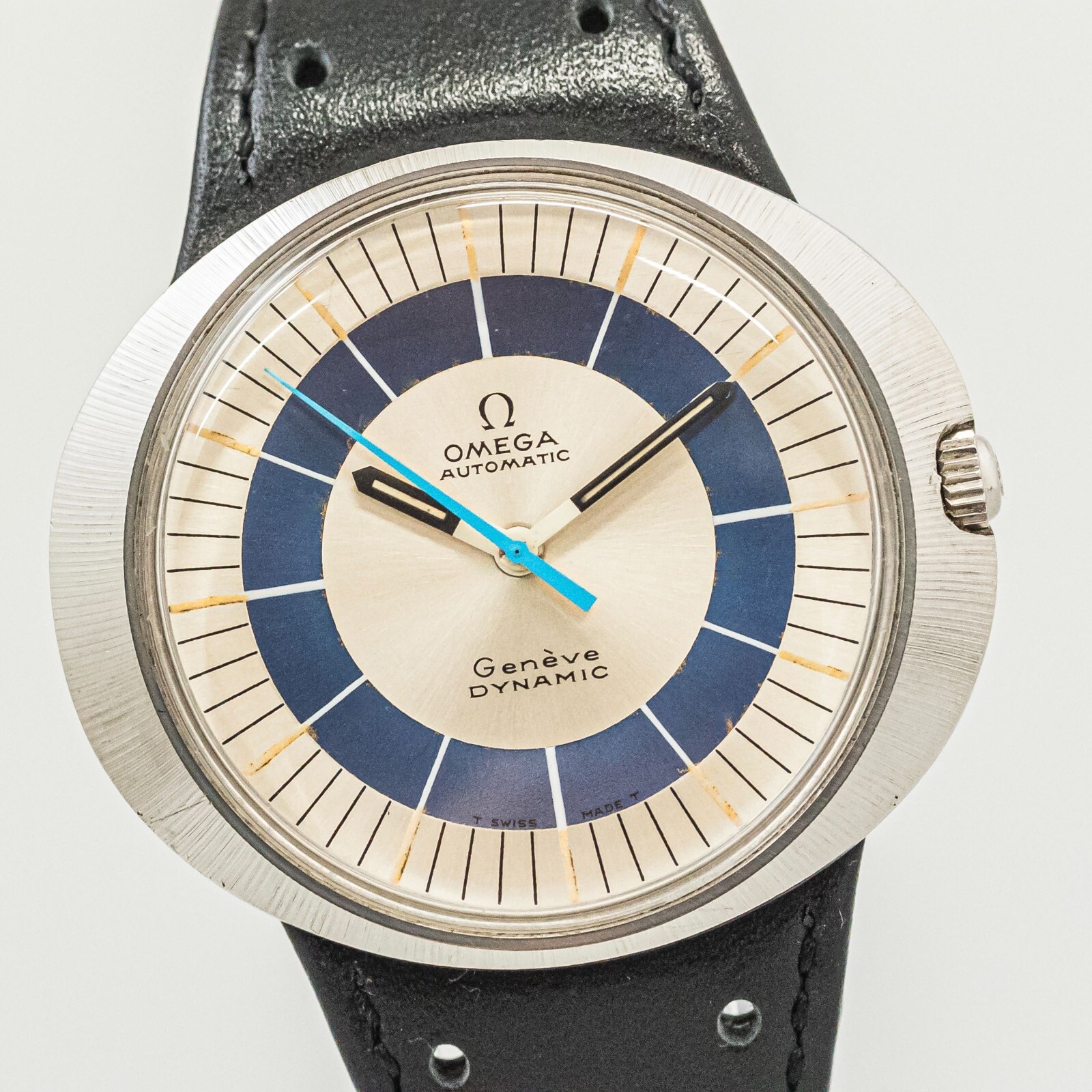 MINT* Vintage OMEGA Geneve DYNAMIC Automatic Tool 107 Blue MINT* Vintage OMEGA Geneve DYNAMIC Automatic Tool 107 Blue