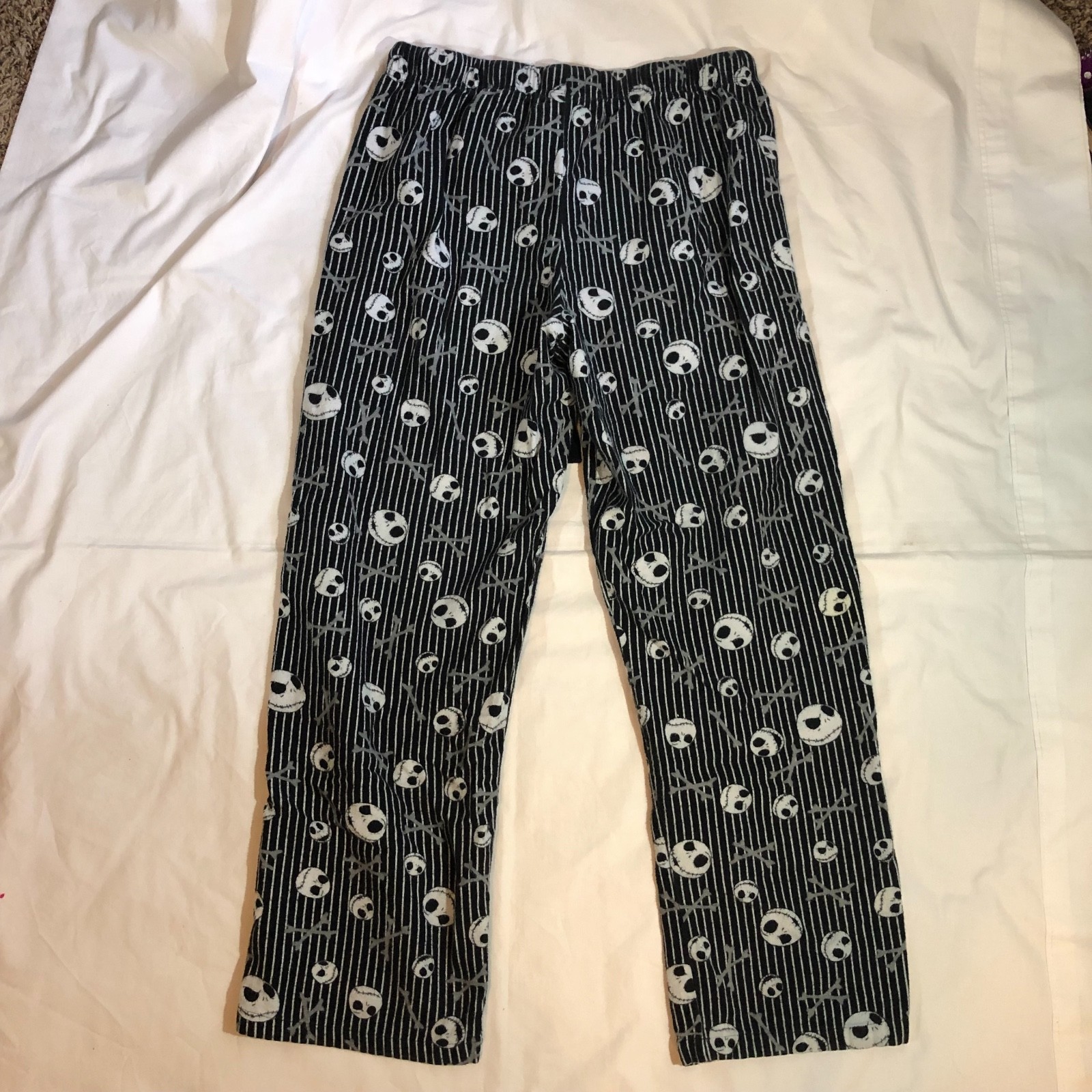 Disney Store pajama pants Sz Medium Jack Skellington Nightmare before Christmas