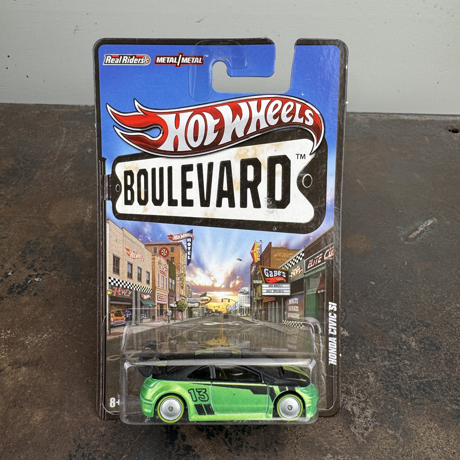 HOT WHEELS Boulevard HONDA CIVIC SI Big Hits GREEN 2012 MALAYSIA - New / Sealed