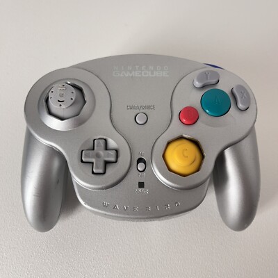 Nintendo GameCube WaveBird Wireless Controller Platinum Tested OEM Genuine GC NG
