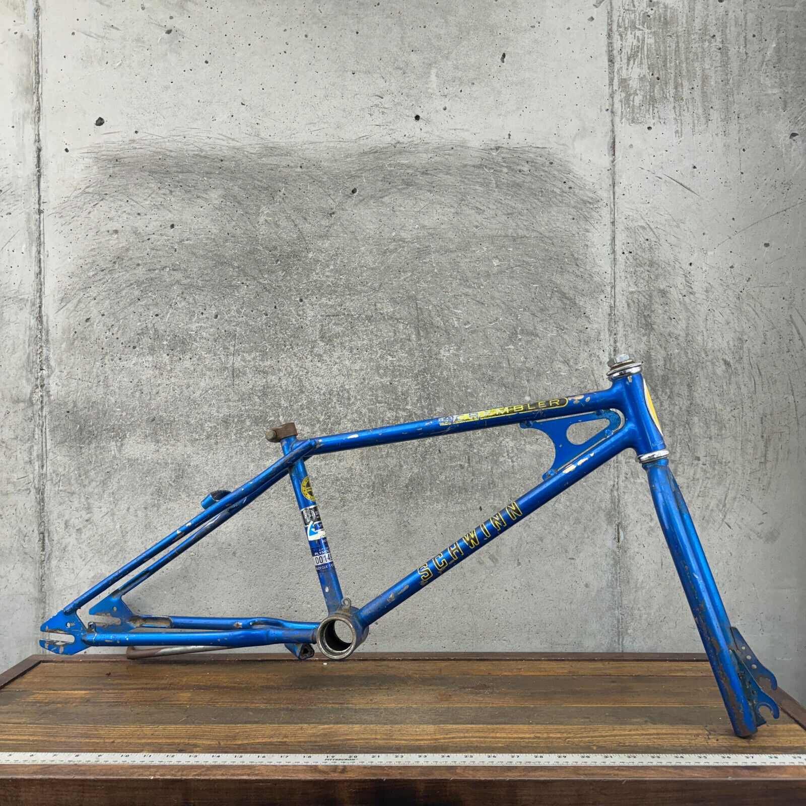 Vintage Schwinn Scrambler Frame Set Phantom Old School BMX Vintage Schwinn Scrambler Frame Set Phantom Old School BMX
