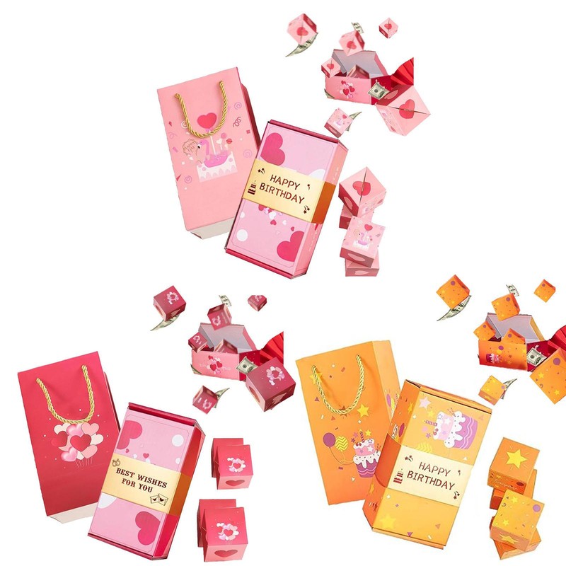 Folding Diy Pop Up Gift Box With Lids Gift Boxes For Party