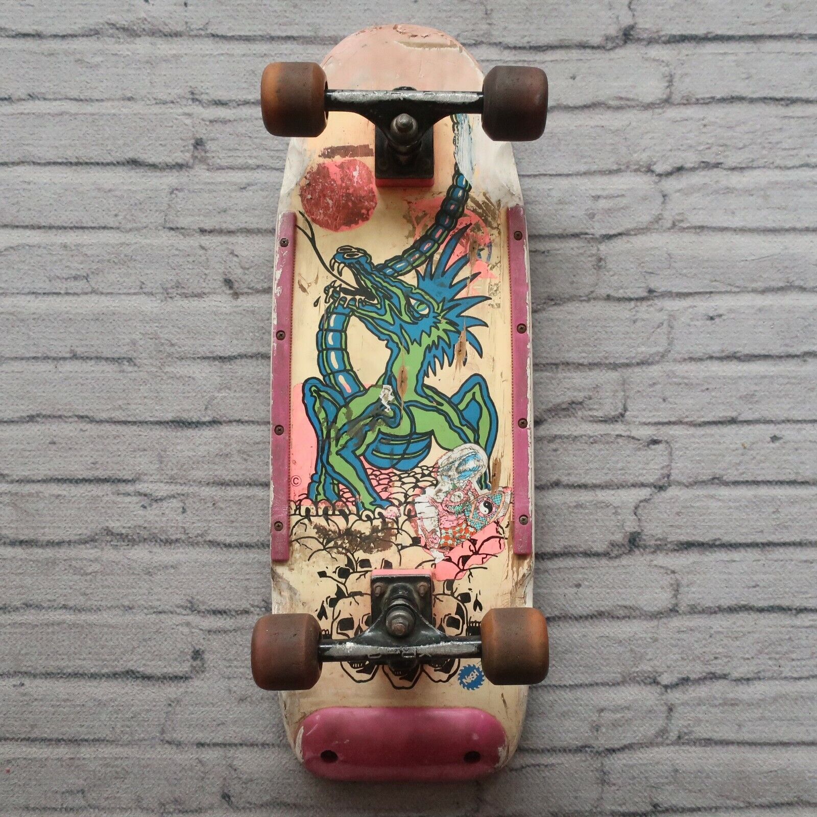 Vintage 80s Nash Red Line Skateboard Executioner Dragon Vintage 80s Nash Red Line Skateboard Executioner Dragon