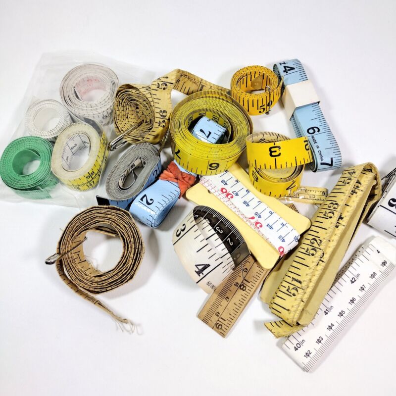 Lot of 20 Vtg Sewing Tape Measures Tailor Tailoring Seamstress Sewing Measuring