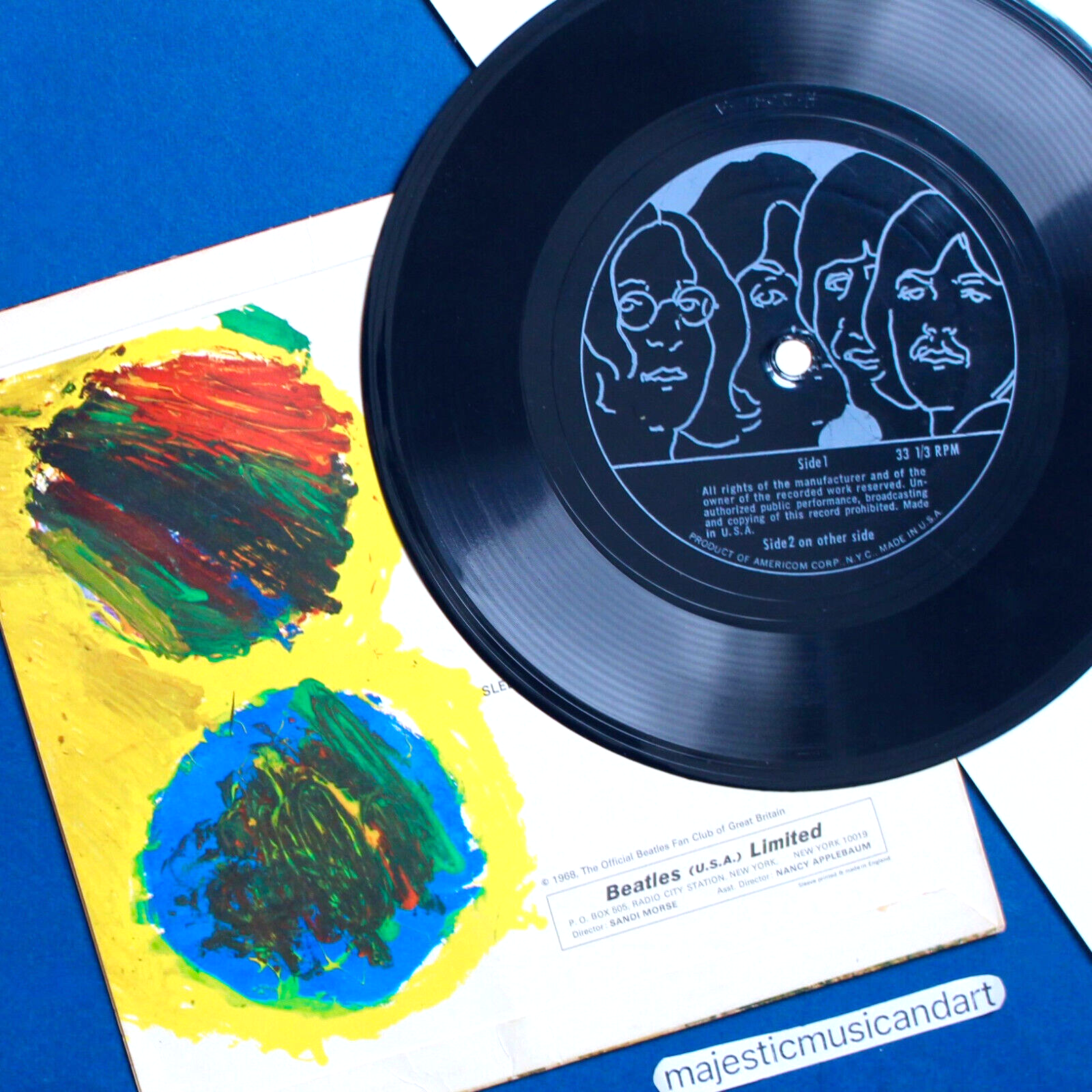 ORIGINAL 1967 THE BEATLES CHRISTMAS RECORD 7