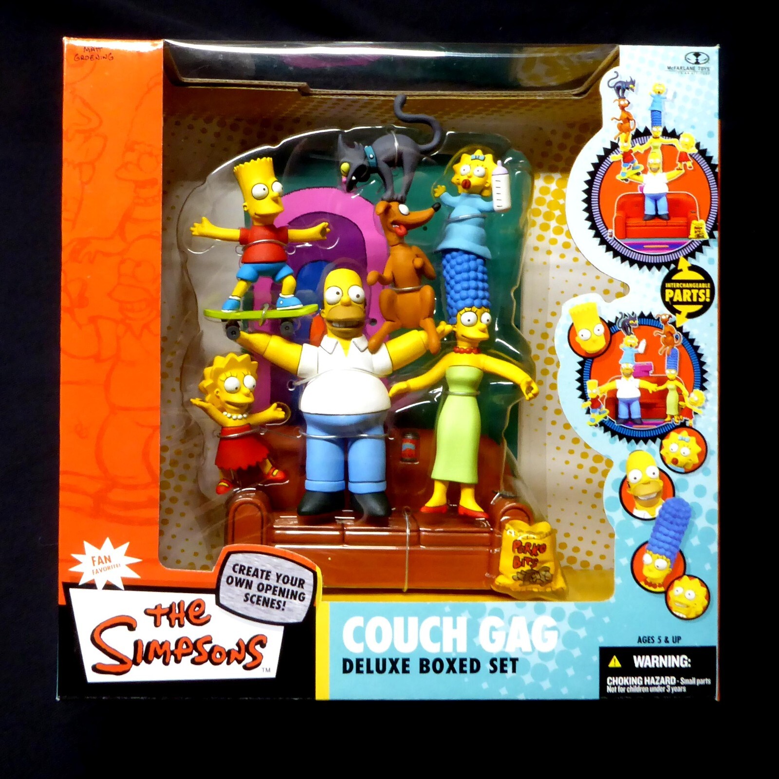 マクファーレントイズ シンプソンズ　カウチギャグ フィギュア ボックスセット The Simpsons Couch Gag Box Figure Set New 2004 Factory